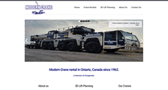 Desktop Screenshot of moderncrane.ca